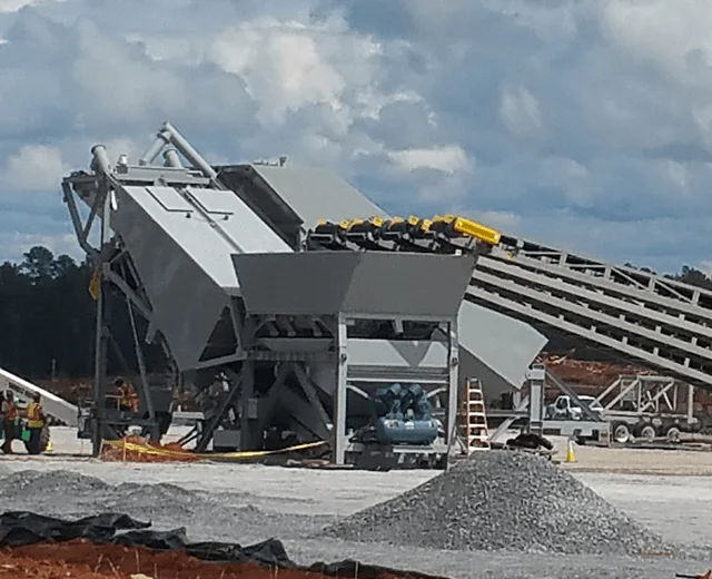 RexCon Mobile 12 SE-TM self-erect plant in operation